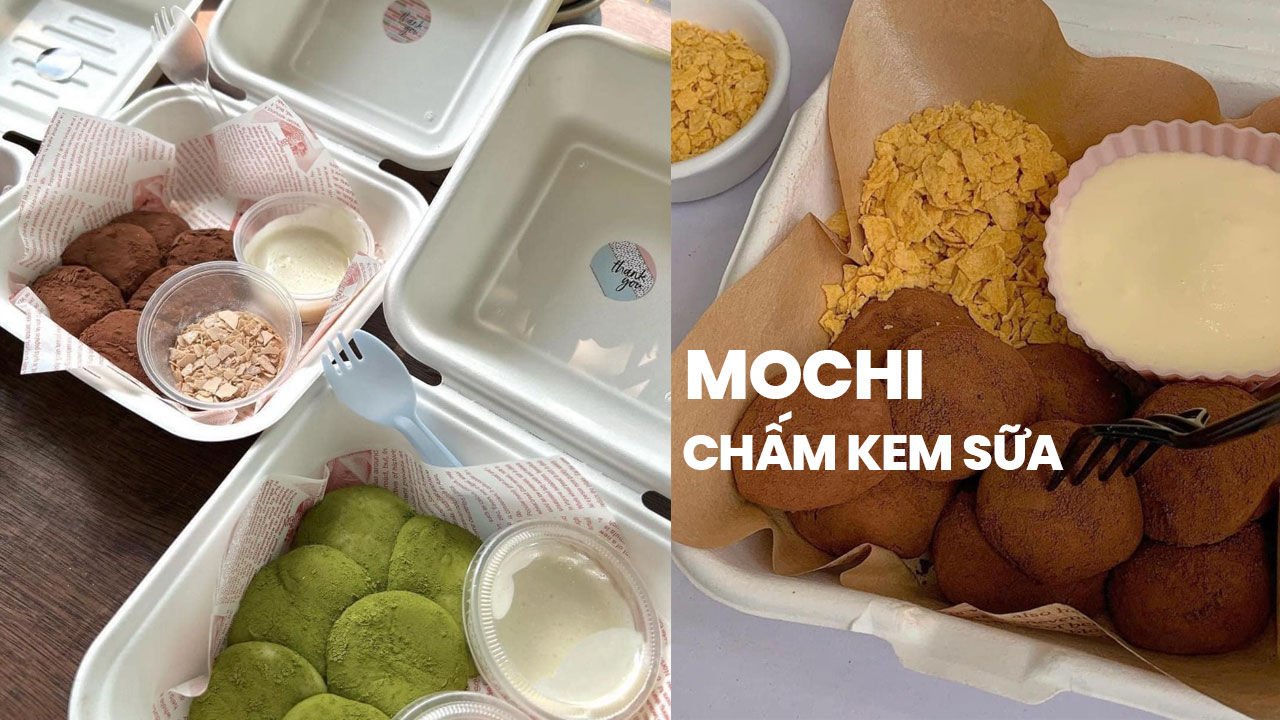 Mochi chấm kem sữa - Mochi kem cheese